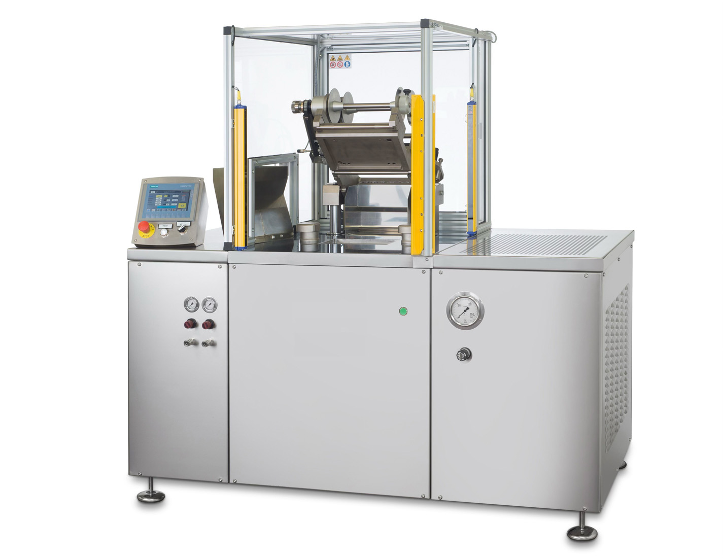 MULTI-CAVITY POWDER PRESS machine for pressing powered cosmetics